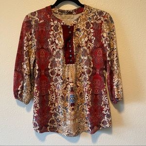 Boho Red Top Size Meduim
